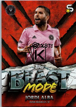 2024 Topps Superstars MLS Beast Mode Jordi Alba Inter Miami