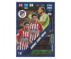Fotbalová kartička Panini FIFA 365 – 2020 Multiple  382 Atletico Madrid Gimenez Savicic Oblak