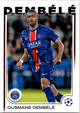 fotbalová kartička 2024-25 Topps UEFA Club Competitions Flagship 109 Ousmane Dembélé PSG