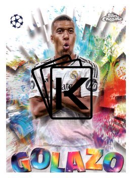 fotbalová kartička 2024-25 Topps Chrome Golazo 21 - Kylian Mbappé