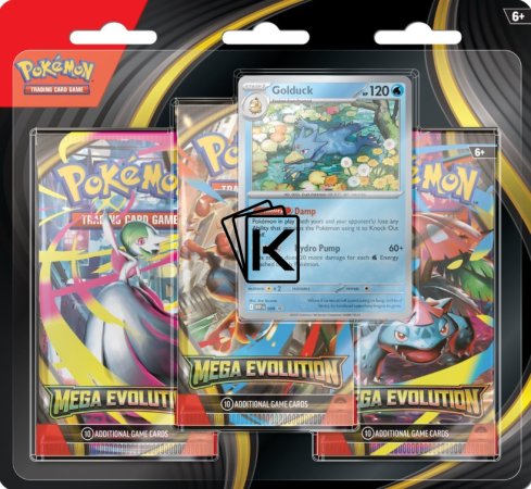 Pokémon Mega Evolution 3 Pack Blister - Golduck