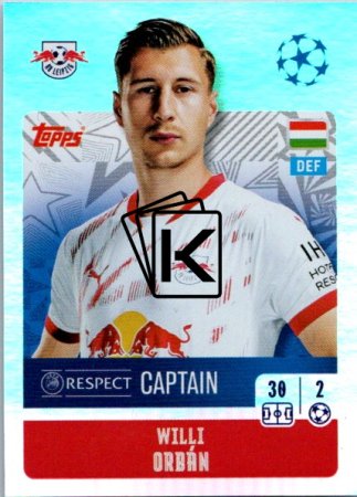 2024-25 Topps Champions League 308 Willi Orbán (RB Leipzig)