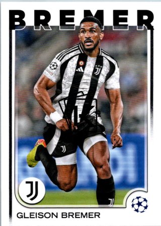 fotbalová kartička 2024-25 Topps UEFA Club Competitions Flagship 107 Gleison Bremer Juventus