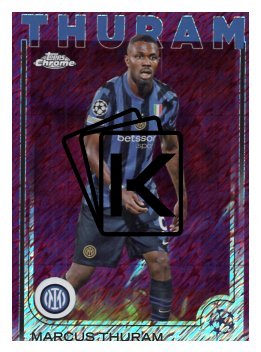 fotbalová kartička 2024-25 Topps Chrome Magenta 111 - Marcus Thuram