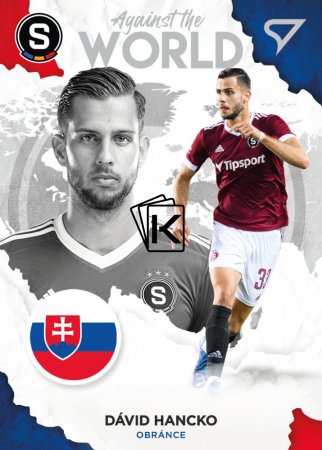 fotbalová kartička 2021-22 SportZoo Fortuna Liga Serie 2 Against the World  AW20 Dávid Hancko AC Sparta Praha