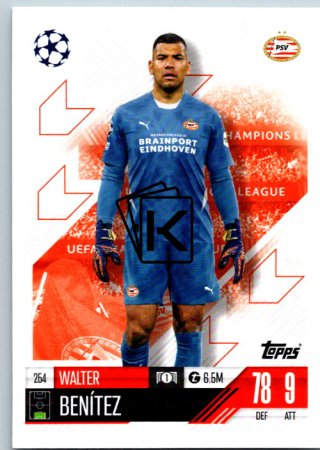 fotbalová kartička 2024-25 Topps Match Attax UEFA Club Competitions 254 Walter Benitez (PSV Eindhoven)