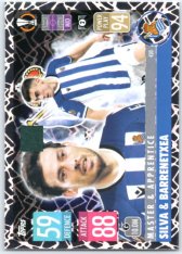 fotbalová kartička 2021-22 Topps Match Attax UEFA Champions League Master & Apprentice 430 David Silva & Ander Barrenetxea Real Sociaded
