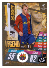 fotbalová kartička Topps Match Attax Champions League Match Attax Legend LEG2 Eidur Gudjohnsen FC Barcelona