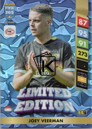 Limitovaná kartička Panini FIFA 365 2025 Adrenalyn XL Joey Veerman PSV