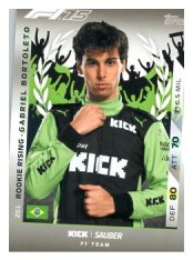 2025 Topps Turbo Attax F1 Kick Sauber Rookie Rising HP 261 Gabriel Bortoleto