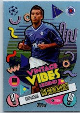 fotbalová kartička 2024-25 Topps Match Attax UEFA Club Competitions Vintage Vibes Legend 431 Giovanni van Bronckhorst (Rangers FC)