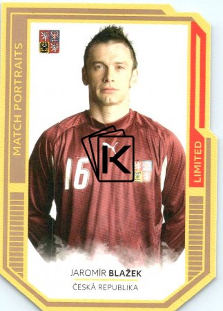 fotbalová kartička 2022 Pro Arena Repre v srdcích Match Portraits Gold MP1 Jaromír Blažek /5