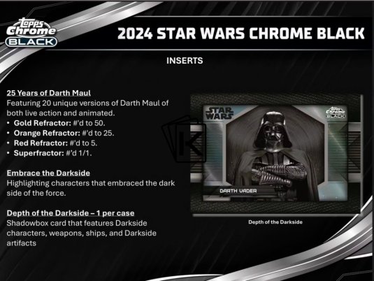 2024 Topps Star Wars Chrome Black Hobby Box