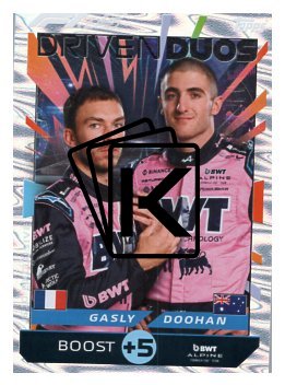 2025 Topps Turbo Attax F1 BWT Alpine Driven Duos JB10 Gasly/Doohan