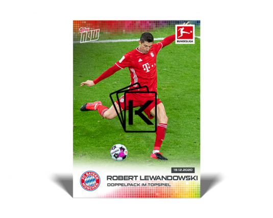 Fotbalová kartička Topps Now Bundesliga 74 Robert Lewandowski FC Bayern Munchen