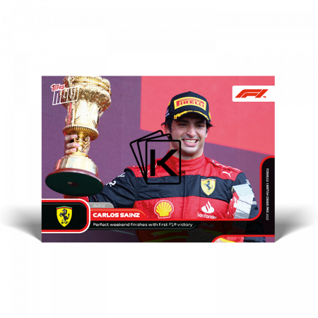kartička 2022 F1 Topps Now 32 Carlos Sainz Ferrari