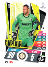 fotbalová kartička 2020-21 Topps Match Attax Champions League Extra Captain CP15 Samir Handanović FC Inter Milan