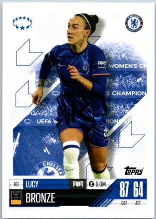 Fotbalová kartička 2024-25 Topps Match Attax EXTRA UEFA Club Competitions UWCL Cards 161.  Lucy Bronze (Chelsea)