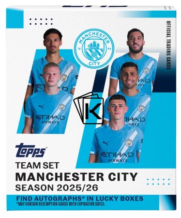 2025-26 Topps Manchester City Team Set Box