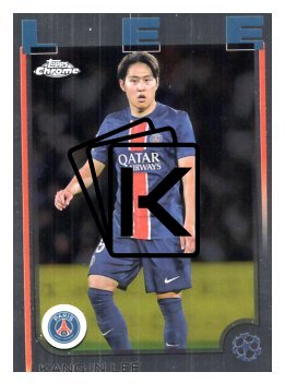 fotbalová kartička 2024-25 Topps Chrome UCC 4 Kang-in Lee, Paris Saint-Germain