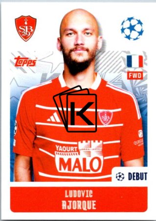 2024-25 Topps Champions League 378 Ludovic Ajorque (Stade Brestois 29)