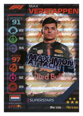 2020 Topps Formule 1 Turbo Attax 158 Race Superstar Max Verstappen Aston Martin Red Bull