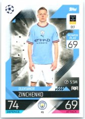 Fotbalová kartička 2022-23 Topps Match Attax UCL 25 Oleksandr Zinchenko - Manchester City