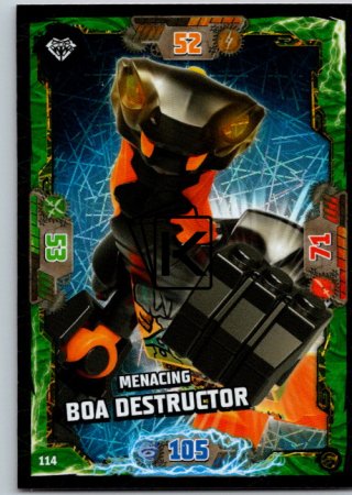 Lego Ninjago Trading Card Menacing114 Boa Destructor