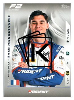 2025 Topps Turbo Attax F1 Trident F2 Teams HP 200 Sami Meguetounif