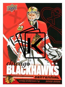 2025-26 Upper Deck Centennial Chicago Blackhawks 66 Craig Anderson