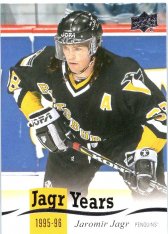 Insertní karta 2018-19 Years JJ-6 Jaromir Jagr Pittsburgh