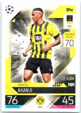 Fotbalová kartička 2022-23 Topps Match Attax UCL 212 Manuel Akanji - Borussia Dortmund