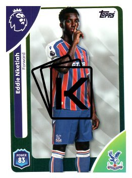 fotbalová kartička 2025-26 Topps  Premier League 122 Eddie Nketiah (Crystal Palace)