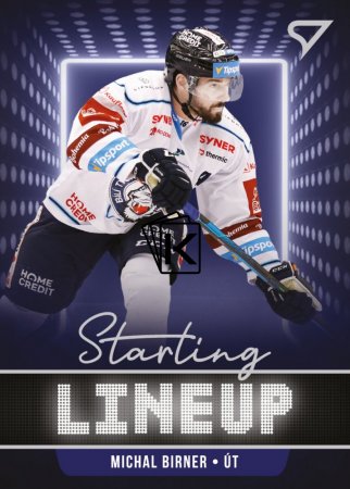 hokejová kartička 2021-22 SportZoo Tipsport Extraliga Serie 2 Starting Line Up SLU-12 Michal Birner HC Bílí Tygři Liberec