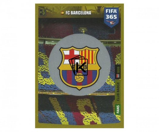 Fotbalová kartička Panini FIFA 365 – 2020 Znak FC Barcelona