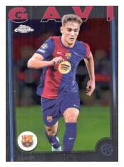 fotbalová kartička 2024-25 Topps Chrome UCC 6 Gavi, FC Barcelona