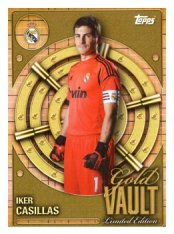 fotbalová kartička 2025-26 Topps Team set Real Madrid CF Gold Vault GV-1 Iker Casillas