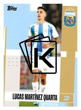 fotbalová kartička 2024-25 Topps Argentina Team Set 14 Lucas Martínez Quarta
