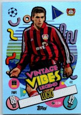 fotbalová kartička 2024-25 Topps Match Attax UEFA Club Competitions Vintage Vibes Legend 432 Lúcio (FC Bayer Leverkusen)