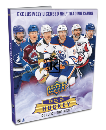 2025-26 Upper Deck Series 1 STARTER KIT A4 na 250 karet + 1x balíček