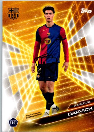 fotbalová kartička 2024-25 Topps FC Barcelona Fan Set Golden Future GF-3 Noah Darvich