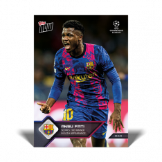 Fotbalová kartička Topps Now 2021-22 UCL 64 Ansu Fati FC Barcelona