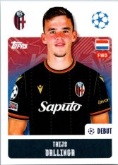 2024-25 Topps Champions League 121 Thijs Dallinga (Bolonia FC 1909)