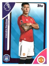 fotbalová kartička 2025-26 Topps  Premier League 203 Lisandro Martínez (Manchester United)-PARALLEL Blue