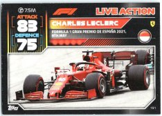 2022 Topps Formule 1Turbo Attax F1 Live Action 2021 191 Charles Leclerc (Ferrari)