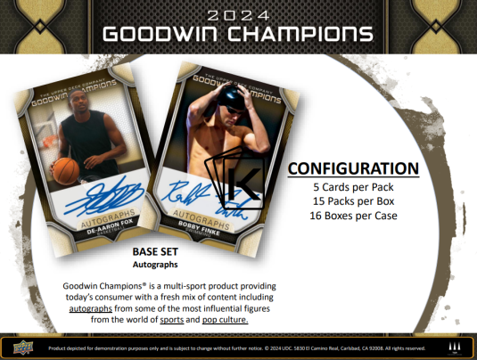 2024 Upper Deck Goodwin Champions Hobby Balíček
