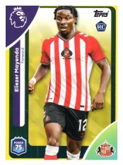 fotbalová kartička 2025-26 Topps  Premier League 356 Eliezer Mayenda (Sunderland)  -  Rookie-PARALLEL Yellow
