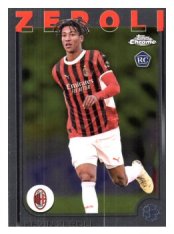 fotbalová kartička 2024-25 Topps Chrome UCC 34 Kevin Zeroli, AC Milan RC