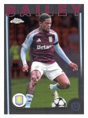 fotbalová kartička 2024-25 Topps Chrome 133 Leon Bailey, Aston Villa