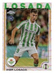 fotbalová kartička 2024-25 Topps Chrome parallel 19 - Iker Losada Rc